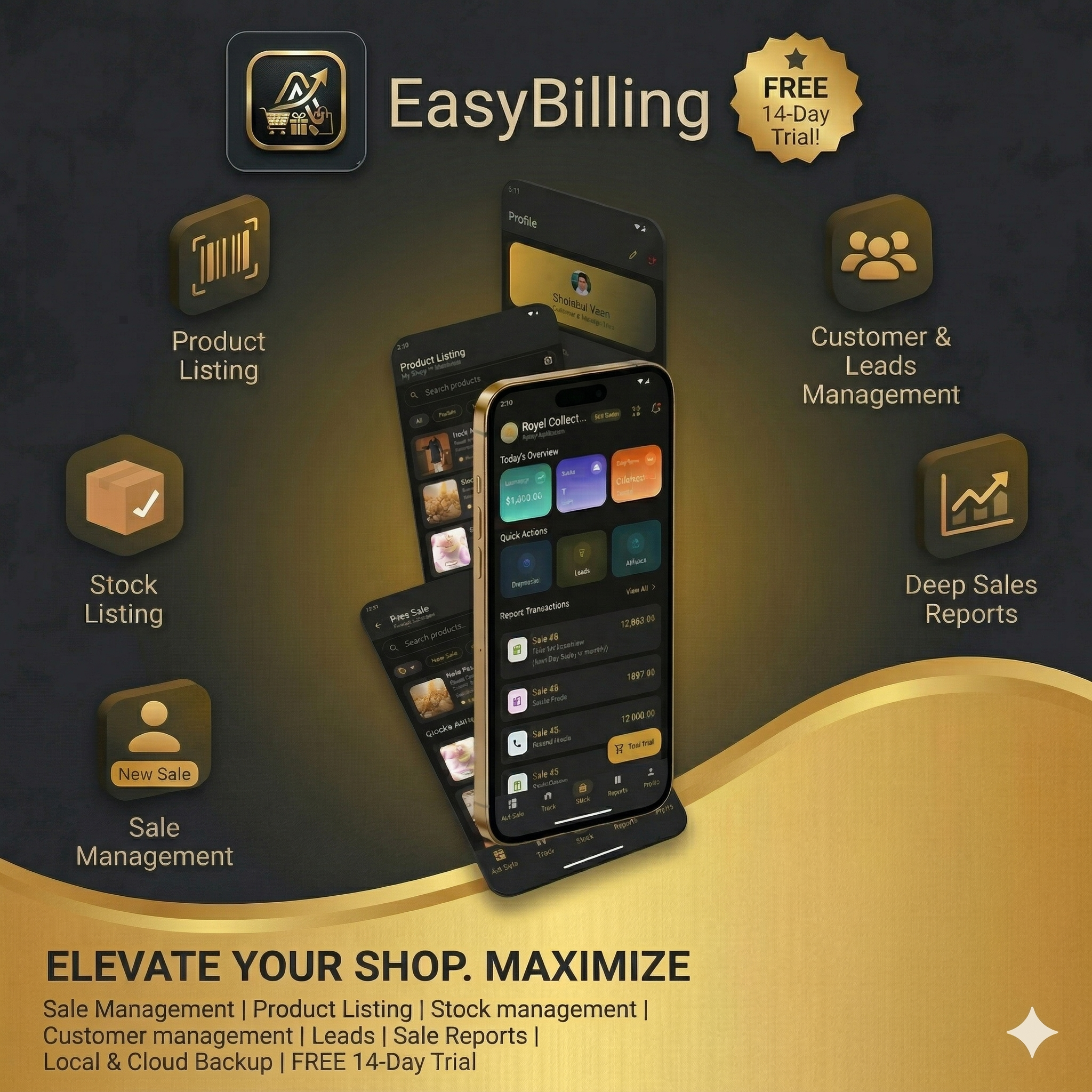 EasyBilling app marketing preview